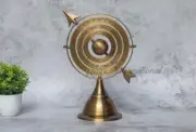 Nautical Armillary Sphere Zodiac Engraved Brass Globe Astrolabe Rotating Dial