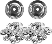 Stainless Steel Tambourine Bell Rings | Jingle Effect Cymbals Replacement for Drum & Percussion | Drum Accessories for Events, Performances & Music