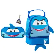Stephen Joseph Shark Lunch Box, Pencil Case and Zipper Pull - School Supplies