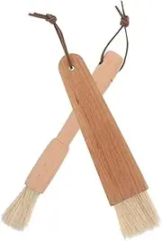 UPKOCH Outdoor Cooking BBQ Tools Grill Brush Set Wood Pastry Brush for Grilling for Baking