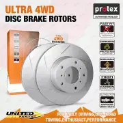 Pair Front 4WD Disc Brake Rotors for Ford Courier PG PH 4.0L Ranger PJ PK 3.0L (for: Ford)