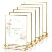 KILY-WILY Gold Frames Clear Acrylic Sign Holder 8.5X11 Gold Picture Frames, D...