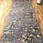 Extra Long Hallway Runner Rug Washable Non-Slip Carpet Kitchen Hall Stairs Narrow Runner Rug with Non Slip Backing Anti-Slip Rug,0.8m x 1.5m
