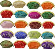 [kilofly] 20pc Chinese Silk Embroidered Brocade Gift Jewelry Coin Purse Pouch Set