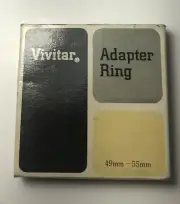 Vintage Vivitar Camera Ring Adapter 49mm to 55mm NEW In box Made in Japan