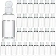 100Pack 1.7oz/50ml Plastic Empty Squeeze Bottles with Flip Cap Hand Sanitizer Bottle small travel Size bottles Refillable Container for Shampoo Lotion Cream Body Soap Baby Shower Wedding Party Favors