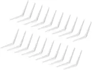 HEALEEP 20Pcs DIY Shelf Brackets Heavy Duty Triangle Support for Wall Shelves Resistant Angled Brackets for Kitchen Home Office Storage