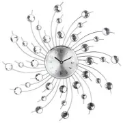 Timelike Modern 3D Crystal Wall Clock - Celebration Decorative Metal Wall Clo...