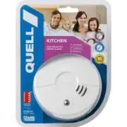 QUELL Kitchen Photoelectric Smoke Alarm Hush Button, Test Button, 9V 135999