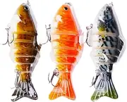 Bionic Swimming Bait, Bionic Swimming Lure, New Bionic Fishing Lures That Swim by Itself,Suitable for All Kinds of Fishing Waters, 3D Bionic Swimming Lure