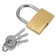 4pcs Brass Padlocks for Storage Units Gym Lockers Gates Mini Padlocks with Keys