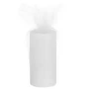 6 inch 50 Yards Tulle Ribbon Rolls Pastel Netting Fabric, White