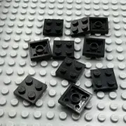LEGO Plate - Black - 2 x 2 - QTY x10