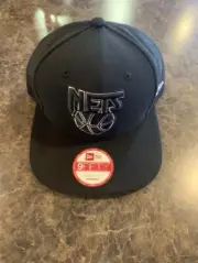 New Era 9FIFTY Snapback Hat Brooklyn Nets Black New Jersey NewEra