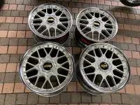 在飛比找Yahoo!奇摩拍賣優惠-BBS RS2 18吋前後配 二片式 鍛造 PORSCHE 