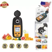 Digital Brix Refractometer with Auto Temperature Compensation - Precision Meter