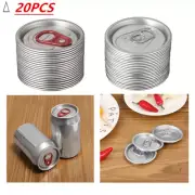 20 Pcs Color Soda Can Pulling Ring Protector Cover Lid for Can Beverage Bottle