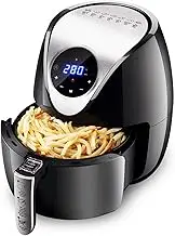 1500W Electric Air Fryer Portable Oven 4.5L Oil Free Health Hot Air Fryer with LCD Touch Screen 360° Thermal Cycle