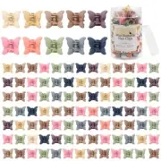 100 Pieces Butterfly Hair Clips for Girls, Mini Butterfly Hair 100Pcs Macarone