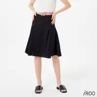 在飛比找momo購物網優惠-【iROO】簡約魚尾及膝裙