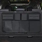 Car Boot Organiser,Car Trunk Organiser,Trunk Organizer Suitable For Car,Trunk Hanging Organizer,Super Capacity Hanging Organizer,Suitable For Suvs,Trucks,With 4 Pockets