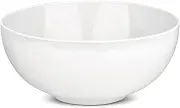 Alessi All-Time Salad Serving Bowl in Bone China, White Large