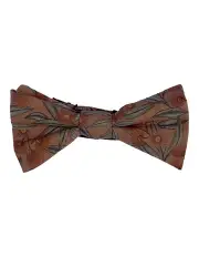 [Peggy and Finn] Flowering Gum Terracotta Bow Tie Gift Set in Orange Multi