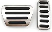 Foot Rest Pedal for Land for Rover for Range for Rover L405 2012~2021 Car Foot Pedals Oil Gas Fuel Accelerator Brake No Drilling Restfoot Pedal Cover Pads Car Pedals(2pcs)