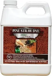 EnviroColor Georgia Pine Straw Treatment | 32 oz Treats 2400 ft² pinesatrw Paint for Landscaping, Permanent dye for pinestraw, Lawn Care and Treatment, Permanent Colorant for pinestraw