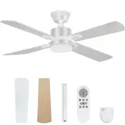 42" Ceiling Fans with Light and Remote, Energy Saving Super Quiet 6-Speed Cei...