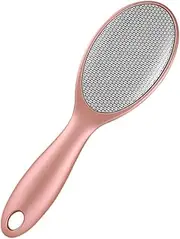1pc Double Sided Callus Rasp Foot Scrubber Tool Ergonomic Foot File for Easy Exfoliation and Dead Skin Removal Rose Finish