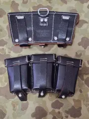 REPO WWII German K98 Mauser G43 Black Pouches Infantry Heer Waffen Luftwaffe WW2