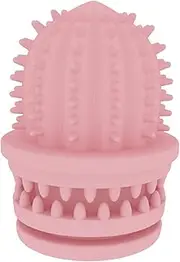 Pet Toy Dog Molar Stick Puppy Toothbrush Easy to Clean Pet Tooth Cleaning Toy Dog Bite Toy TPR Dog Chew Toy Pet Supply Dogs Toys cleaning expends energy grinding teeth (Color : Pink)