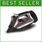 Powerful Retractable Cord Steam Iron with Stainless Steel Soleplate - 1725 Watts