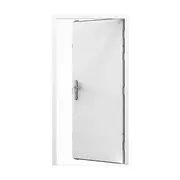 Lathams 2050 x 820 x 50 mm - RHI - Surfmist White Steel Security Door and Frame