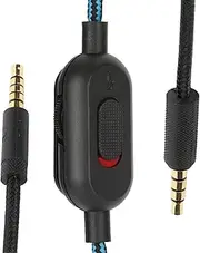 Gaming Headset Cable Replacement for Logitechs G Pro G Pro X G433 G233 Gaming Headset, Woven Earphone Cord Gaming Headset Cable (Black)