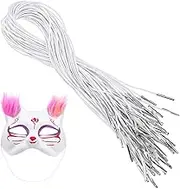 GARIOUANS 50Pcs Elastic Cords for Masks and Party Hats Durable Fixing Ropes for Hats for Family Activities Halloween Parties and Kindergartens