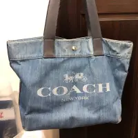 在飛比找Yahoo!奇摩拍賣優惠-Coach 大購物包 媽媽包 丹寧 牛仔大包 二手出清 有使