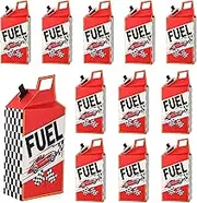 Gosknor 12 Pcs Race Car Fuel Can Treat Boxes, Checkered Flag Boxes Fuel Snack Boxes Race Car Party Treat Boxes for Racing Car Themed Party Favor Decoration
