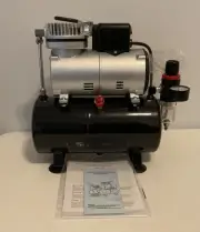 Timbertech Upgraded Airbrush Single-Piston Oil-free Mini Compressor ABPST08 NEW