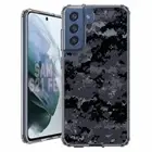 For Samsung Galaxy S20 S21 S23 S24 FE 5g TPU Case+Glass(Digi Black Camo)