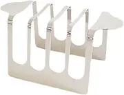 Mikinona Stainless Steel Toast Rack Countertop Bread Stand for Kitchen Multi Functional Toast Storage Rack for Toasting Bread Cakes More Elegant Design for Home Cafe Use