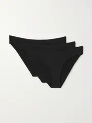 [CDLP] CDLP - + Net Sustain Set Of Three Tencel Lyocell-blend Briefs - Black - x small x small Black