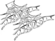 [ASAKKURA] Metal Spiderweb Hair Clip Women's Jaw Clip Fashionable Claw Clip for Parties