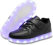 [YuanRoad] LED Light up Shoes Kids LED Sneakers USB Rechargeable Glowing Luminous for Boys Girls Toddler Child