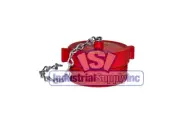 Fire Hose Hydrant Plug and Chain | 1-1/2" Male NST/NH | Polycarbonate | Red