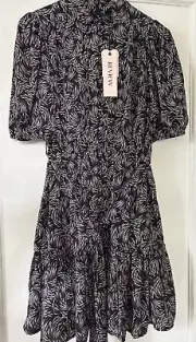 Review Whirlwind Black/Rose Blush Short Dress Size 8 BNWT RRP $279.95