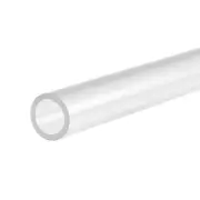 PVC Rigid Round Pipe 12mm ID 16mm OD 0.2m Transparent High Transparency
