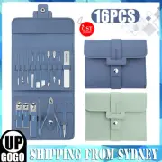 16X/Set Tools Pedicure Kit Stainless Steel Nail Grooming Clippers Manicure New