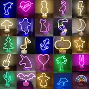 LED Neon Light Neon Sign Lamp with Standing Display Restaurant Bar Hol